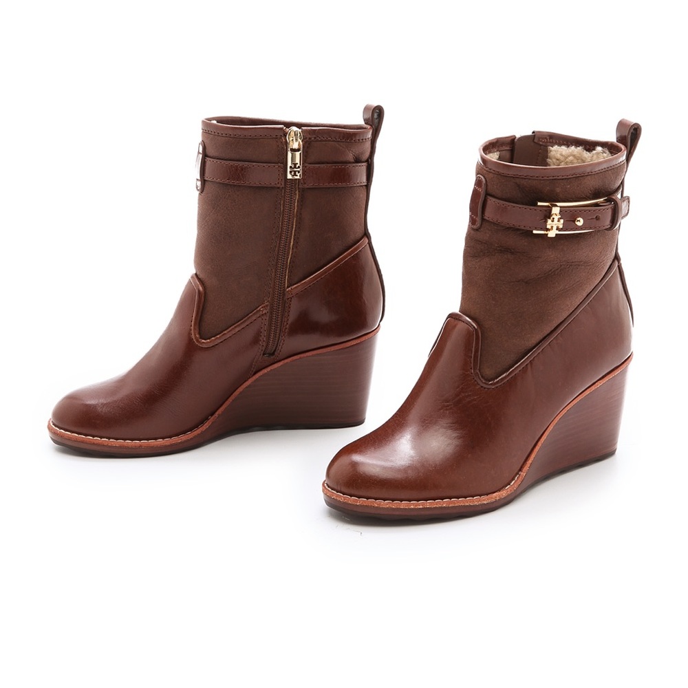 Tory Burch Primrose Wedge Booties SZ 8